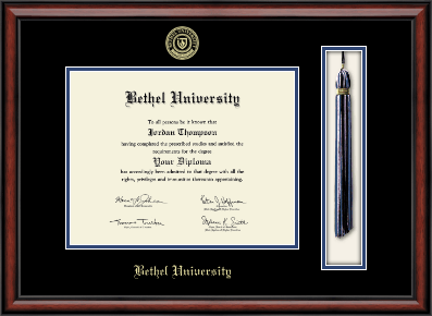 Bethel Indiana diploma frame - Tassel & Cord Diploma Frame in Southport