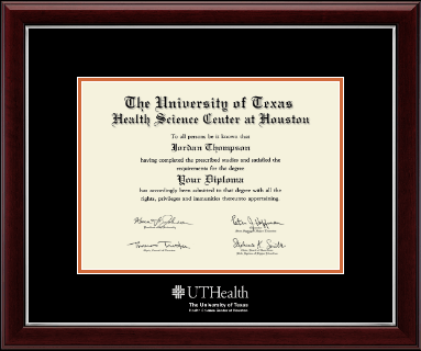 University of Texas Health Science Center at Houston diploma frame - Silver Embossed Diploma Frame in Gallery Silver