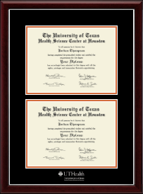 Double Diploma Frame