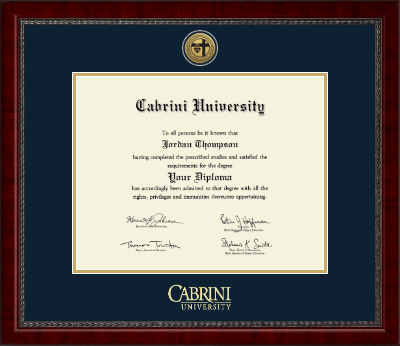 Cabrini University diploma frame - Gold Engraved Medallion Diploma Frame in Sutton