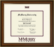 McMurry University Dimensions Diploma Frame in Westwood
