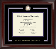 Olivet Nazarene University diploma frame - Showcase Edition Diploma Frame in Encore
