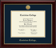 Canisius College diploma frame - Gold Engraved Medallion Diploma Frame in Gallery