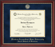 Western Connecticut State University diploma frame - Masterpiece Medallion Diploma Frame in Kensington Gold