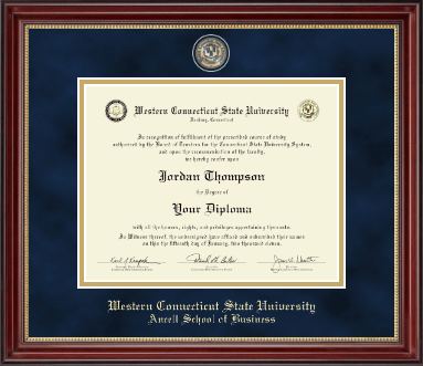 Western Connecticut State University diploma frame - Masterpiece Medallion Diploma Frame in Kensington Gold