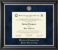 Western Connecticut State University Regal Edition Diploma Frame in Noir