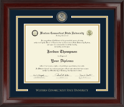 Western Connecticut State University diploma frame - Showcase Edition Diploma Frame in Encore