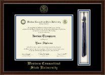Western Connecticut State University Tassel Edition Diploma Frame in Delta