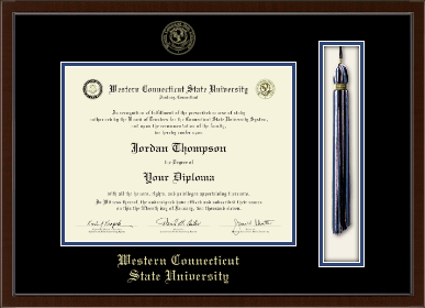 Western Connecticut State University diploma frame - Tassel & Cord Diploma Frame in Delta