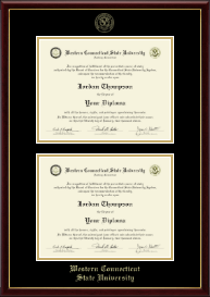 Double Diploma Frame