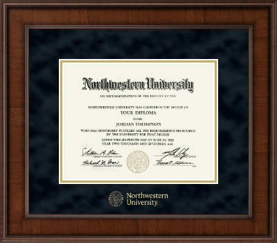 Northwestern University diploma frame - Gold Embossed Diploma Frame in Madison