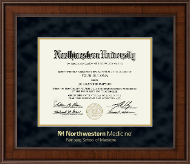 Northwestern University diploma frame - Gold Embossed Diploma Frame in Madison