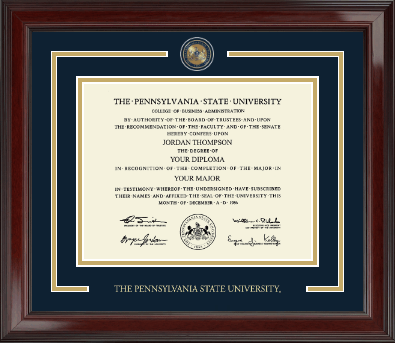 Pennsylvania State University diploma frame - Showcase Edition Diploma Frame in Encore