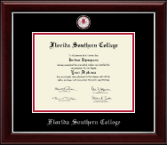 Florida Southern College Masterpiece Medallion Diploma Frame in Gallery Silver