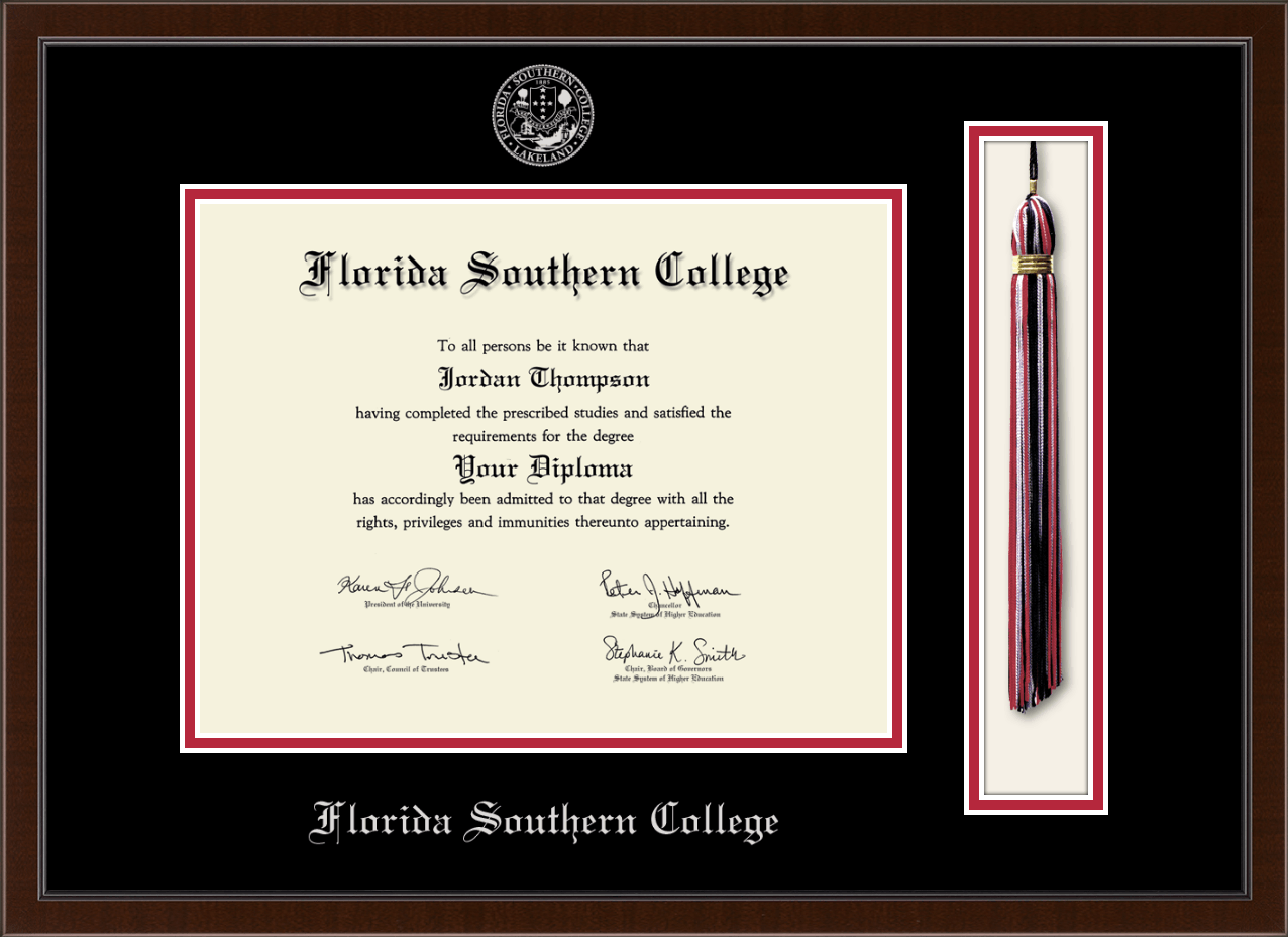 Florida Southern College Tassel Edition Diploma Frame in Delta Item