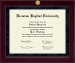 Houston Baptist University Millennium Gold Engraved Diploma Frame in Cordova