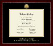 Babson College Gold Engraved Medallion Diploma Frame in Sutton
