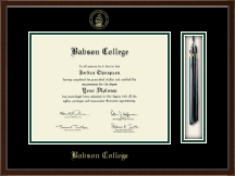 Babson College Tassel Edition Diploma Frame in Delta