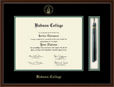 Babson College diploma frame - Tassel & Cord Diploma Frame in Delta