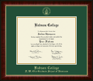 Babson College Gold Embossed Diploma Frame in Murano