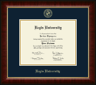 Regis University Gold Embossed Diploma Frame in Murano