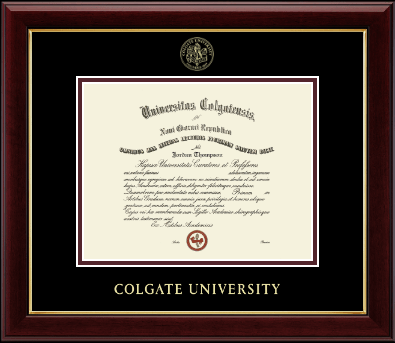 Colgate University diploma frame - Gold Embossed Diploma Frame in Gallery