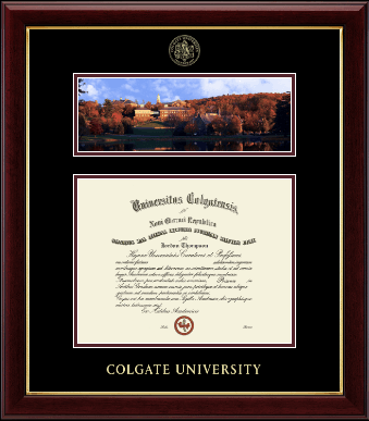 Colgate University diploma frame - Campus Scene Diploma Frame in Gallery