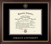 Colgate University Gold Embossed Diploma Frame in Studio Gold