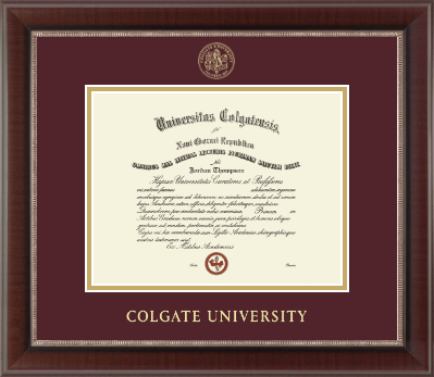 Colgate University diploma frame - Gold Embossed Diploma Frame in Chateau