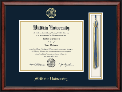 Millikin University diploma frame - Tassel & Cord Diploma Frame in Southport