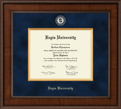 Regis University diploma frame - Presidential Masterpiece Diploma Frame in Madison