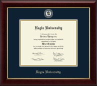 Regis University Masterpiece Medallion Diploma Frame in Gallery