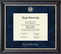 Regis University Regal Edition Diploma Frame in Noir