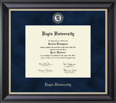 Regis University diploma frame - Regal Edition Diploma Frame in Noir