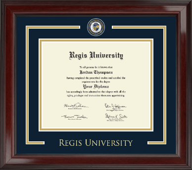 Regis University diploma frame - Showcase Edition Diploma Frame in Encore