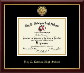 Roy C. Ketcham High School in New York Gold Engraved Medallion Diploma Frame in Galleria