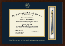 The University of North Carolina Greensboro Tassel Edition Diploma Frame in Delta