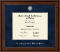 University of North Texas at Dallas Presidential Silver Engraved Diploma Frame in Madison