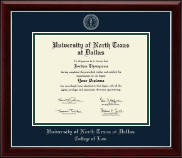 University of North Texas at Dallas diploma frame - Silver Embossed Diploma Frame in Gallery Silver