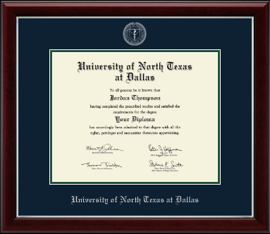 University of North Texas at Dallas diploma frame - Silver Embossed Diploma Frame in Gallery Silver