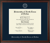 University of North Texas at Dallas Silver Embossed Diploma Frame in Studio