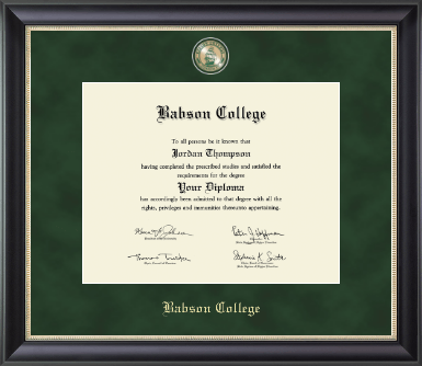 Babson College diploma frame - Regal Edition Diploma Frame in Noir