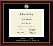 Babson College Masterpiece Medallion Diploma Frame in Gallery