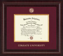 Colgate University diploma frame - Presidential Masterpiece Diploma Frame in Premier