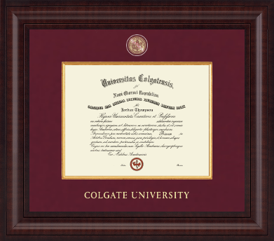Colgate University diploma frame - Presidential Masterpiece Diploma Frame in Premier