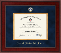 United States Air Force certificate frame - Presidential Masterpiece Certificate Frame in Jefferson