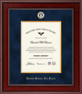 United States Air Force certificate frame - Presidential Masterpiece Certificate Frame in Jefferson