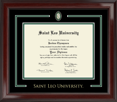 Saint Leo University diploma frame - Showcase Edition Diploma Frame in Encore