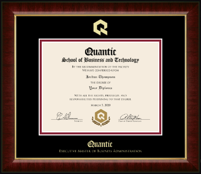 Quantic diploma frame - Gold Embossed Diploma Frame in Murano
