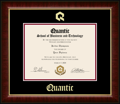 Quantic diploma frame - Gold Embossed Diploma Frame in Murano